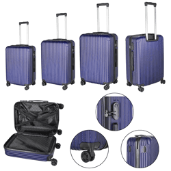 Kofferset A036 3tlg Blau