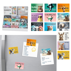 Magnet Tiere, 12/s , 9x6,5cm