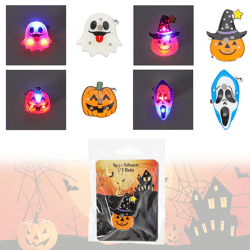 LED Blinkie Halloween Design 2, 4/s, ca. 3cmB