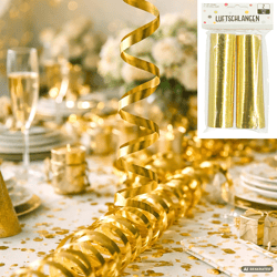 Streamers, gold, 2-pack